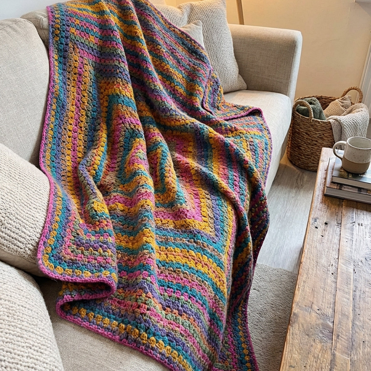 Block Stitch Blanket